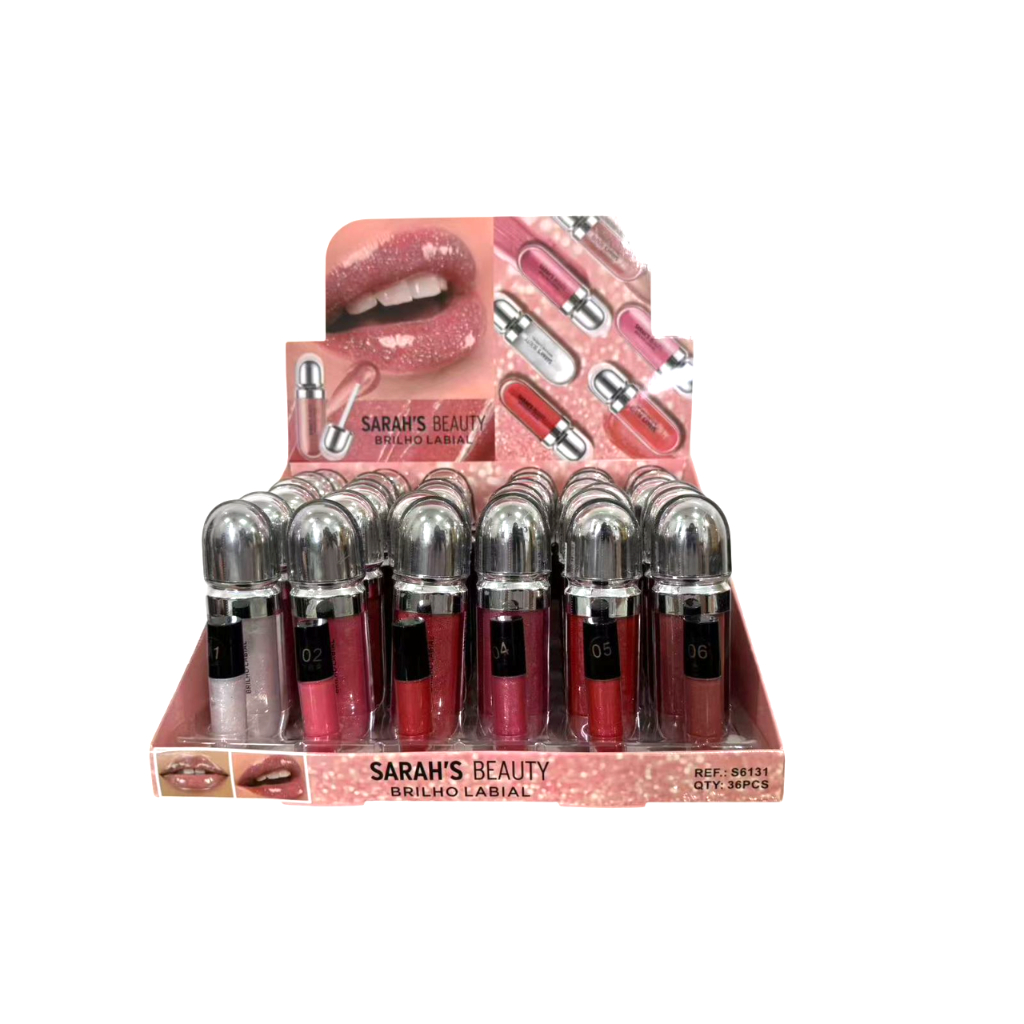 Box fechado c/36 uni Brilho Gloss Sarah's Beauty Grupo 05 - Hot Sale Direct Selling