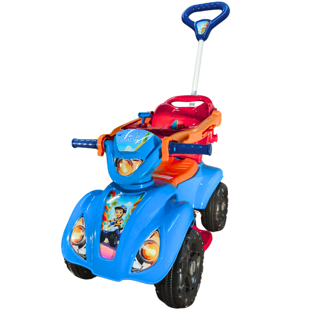 Quadriciclo Cyber 1-3 Anos Até 30kg - Carrinho Passeio Menino - Ajustavel - Crianças De Até 1mt em Oferta na Shopee