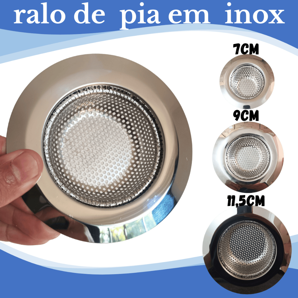 Ralo de Pia em Inox Acabamento Premium em Oferta na Shopee