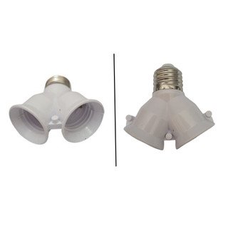 Multiplicador de Lâmpadas 1:2 Casa Iluminação Adaptador Apartamento Condomínio Luz Área Interna Elétrica