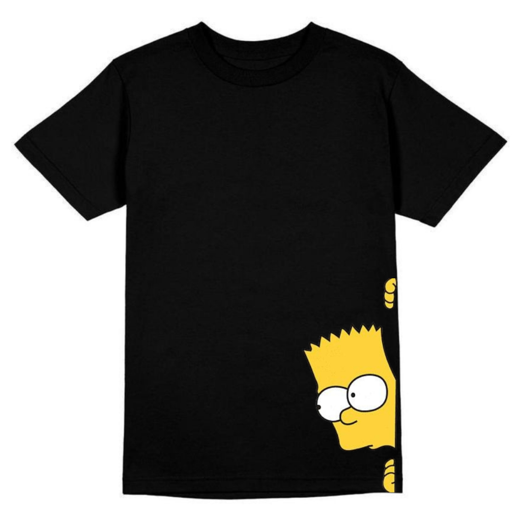 Camiseta do Simpsons Homer Bart Homer Dedo do Meio Blusa Unissex Adulto 100% Algodão