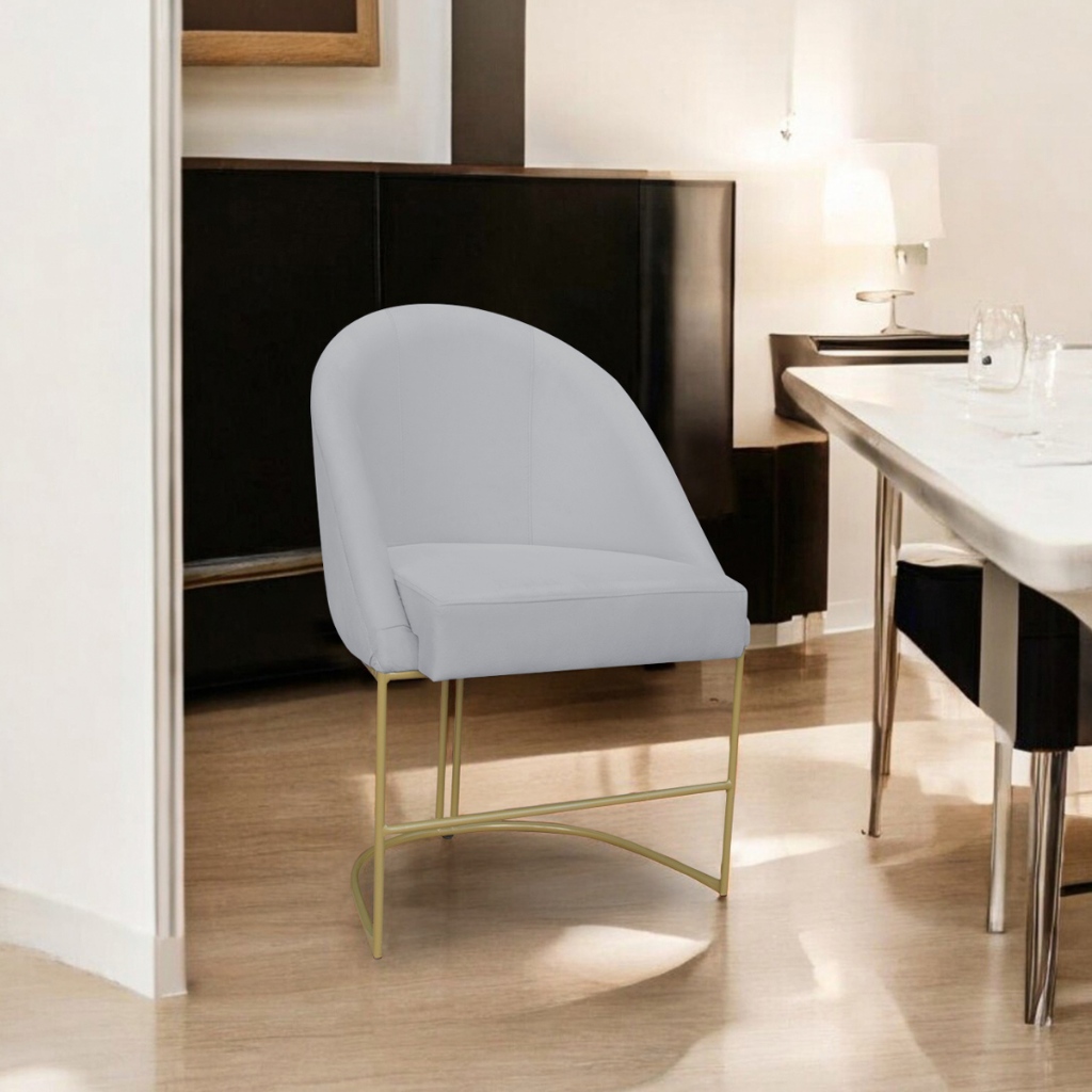 Cadeira Poltrona Lua Veludo Base de Ferro Dourado Mesa de Jantar em Oferta na Shopee