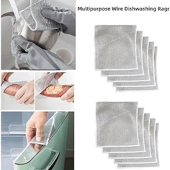 DAGUAN Pano De Limpeza De Arame Metálico Malha Não Oleosa Fogão De Cozinha Prato & Panelas Em Vez De