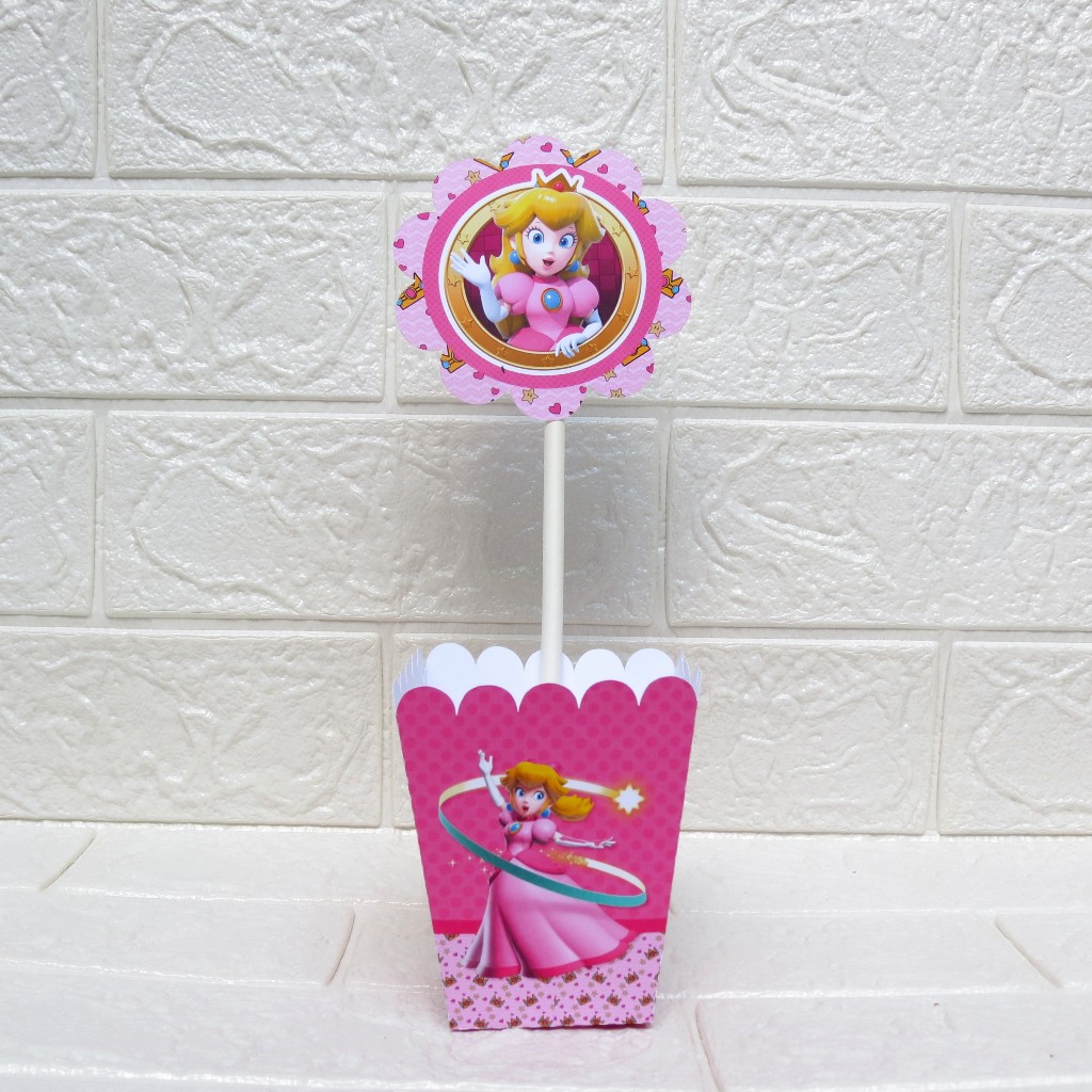 Centro de mesa Princesa Peach-Princesa do Mario /personalizados - lembrancinhas - decoração festa