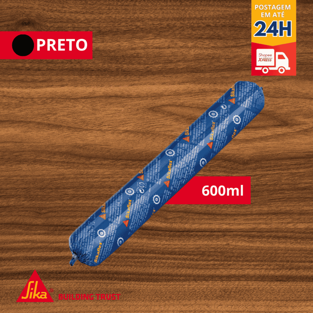 Sikaflex®-290 DC PRO 600 ml Preto - Selante Náutico Impermeável - SIKA em Oferta na Shopee