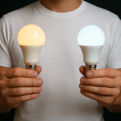 Kit Misto 10 Lampada LED Kian 9w luz Branca e Amarela
