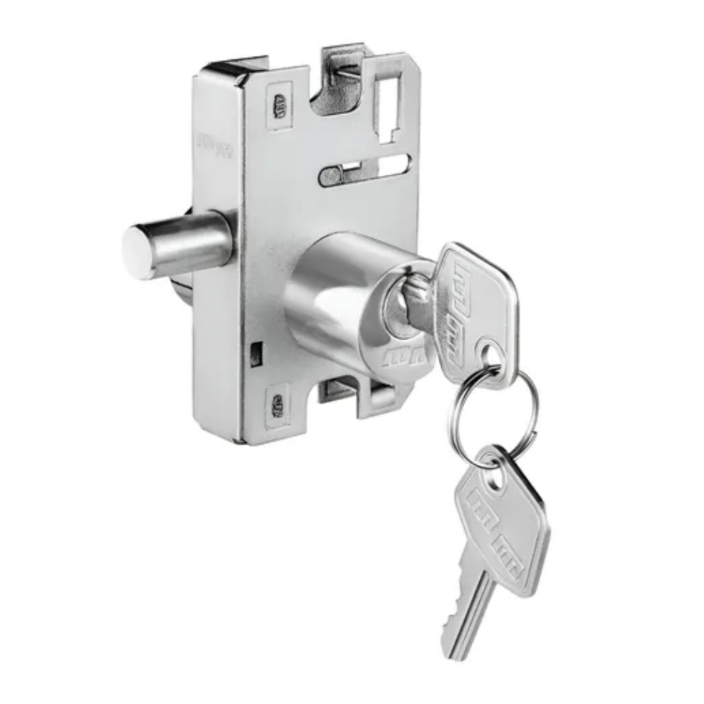 Miolo 1520 - 1010 Redondo Cromado Mm Fechaduras Porta Vidro