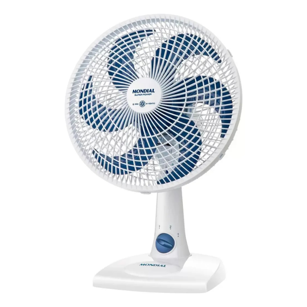 Ventilador De Mesa 30cm Super Power Mondial Branco 220v