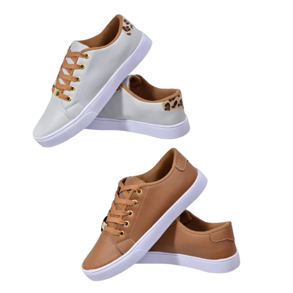 Kit Dois Pares Tenis Caminhada Confortavel Academia Trabalho Kit 4
