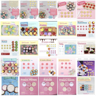 KIT CARIMBOS PARA DOCES  CONFEITARIA  BLUESTAR OFF// em Oferta na Shopee