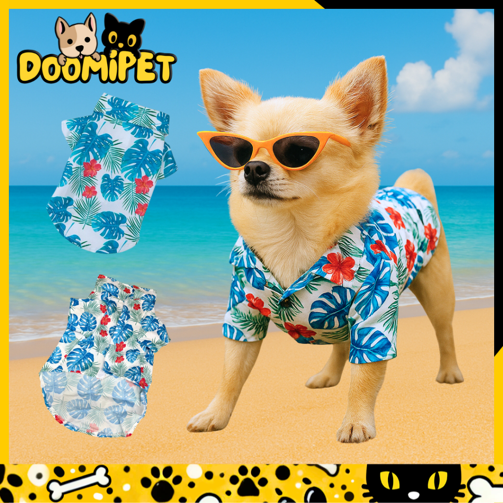 Camiseta Praia Para Cães E Gatos - Leve, Fresca E Estilosa (Vários Tamanhos) em Oferta na Shopee