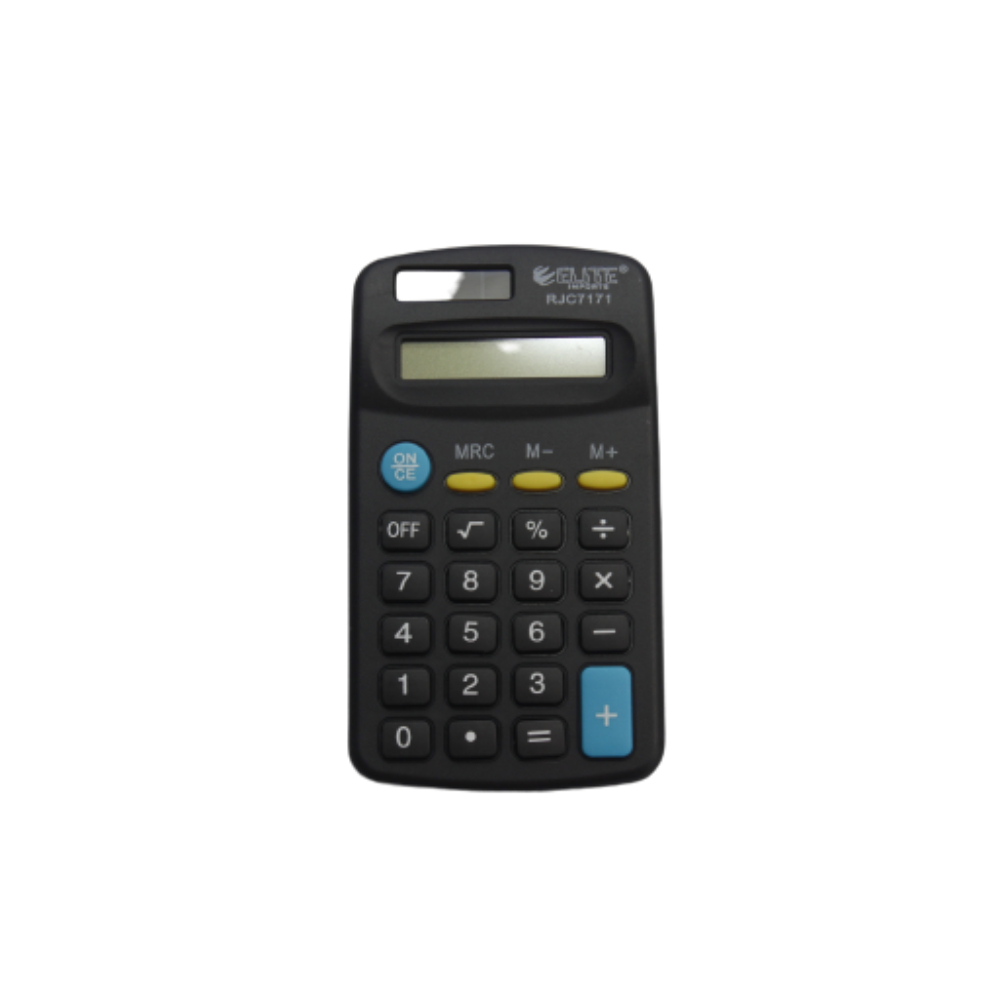 Calculadora de Plástico 8 Digitos RJC7172 - Elite Imports