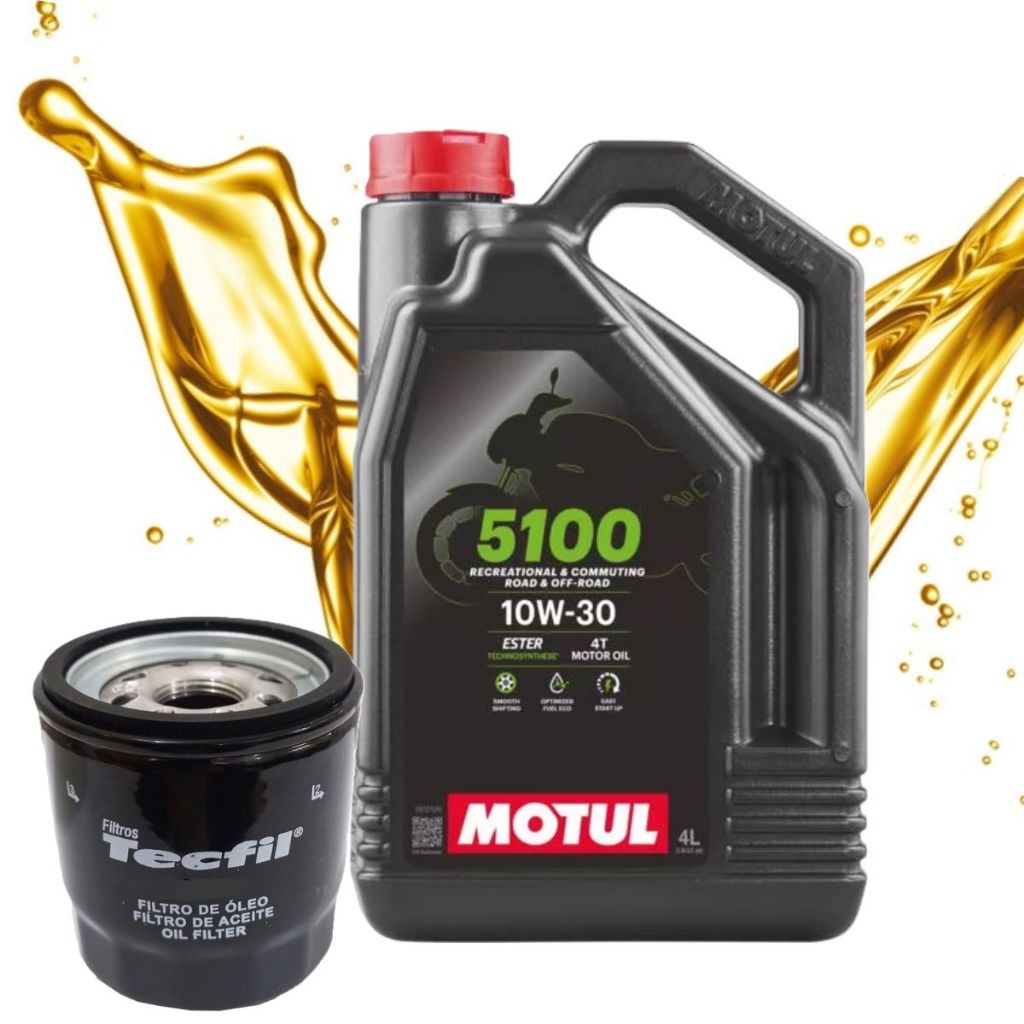 Troca de Óleo P/ Nc 750X Nc 700X Galão Motul 5100 10w30 4 Litros + Filtro em Oferta na Shopee