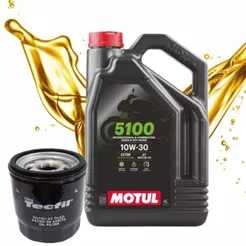 Troca de Óleo P/ Nc 750X Nc 700X Galão Motul 5100 10w30 4 Litros + Filtro