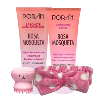 Kit Rosa Mosqueta Sabonete Facial + Esfoliante Facial Faixa Polvo Rosa Mosqueta em Oferta na Shopee