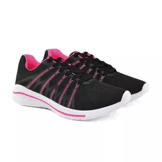 TENIS FEMININO CORRIDA CAMINHADA TREINO LEVE STRIK FREEDOM PRETO PINK
