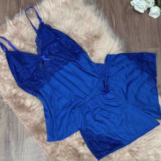 Baby doll Pijama feminino sensual com detalhes em Renda em Oferta na Shopee