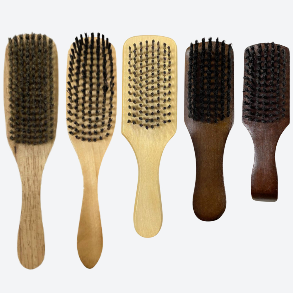 Escova Escovinha Pincel de Disfarce Madeira Barbearia Profissional Beauty Salu em Oferta na Shopee