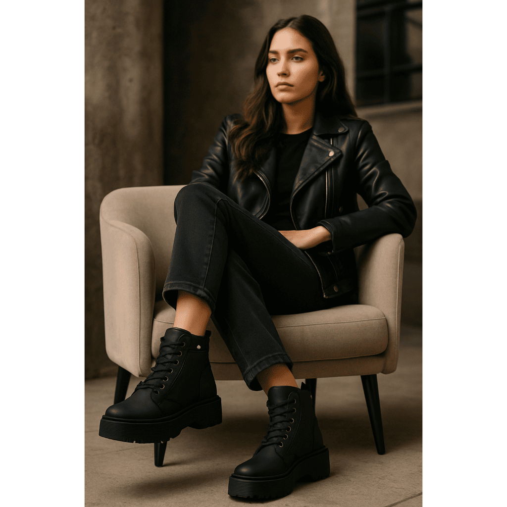 Coturno Feminino Silvia Mara Bota Tratorada Confort Blogueira