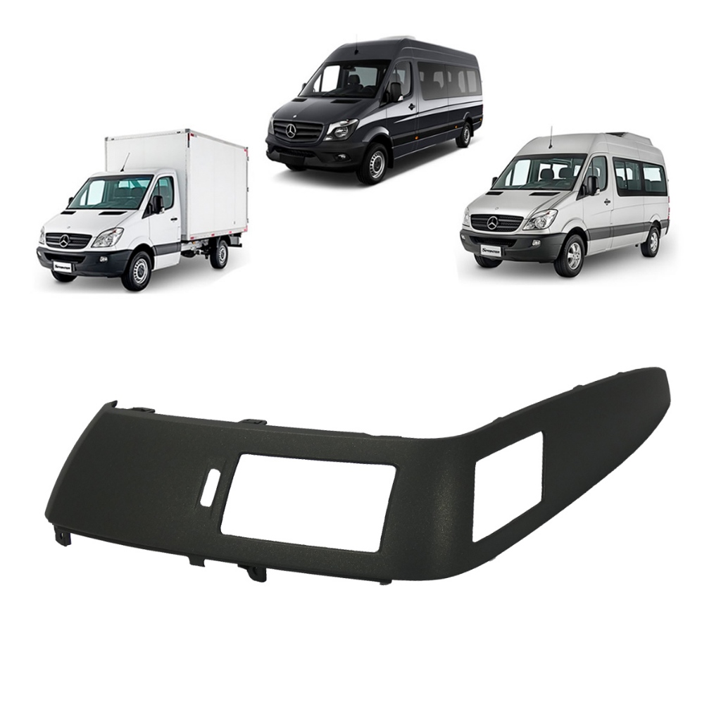 MOLDURA APLIQUE PAINEL ALETA AR SPRINTER 2012 A 2019 LADO ESQUERDO (CINZA)- 9066890137