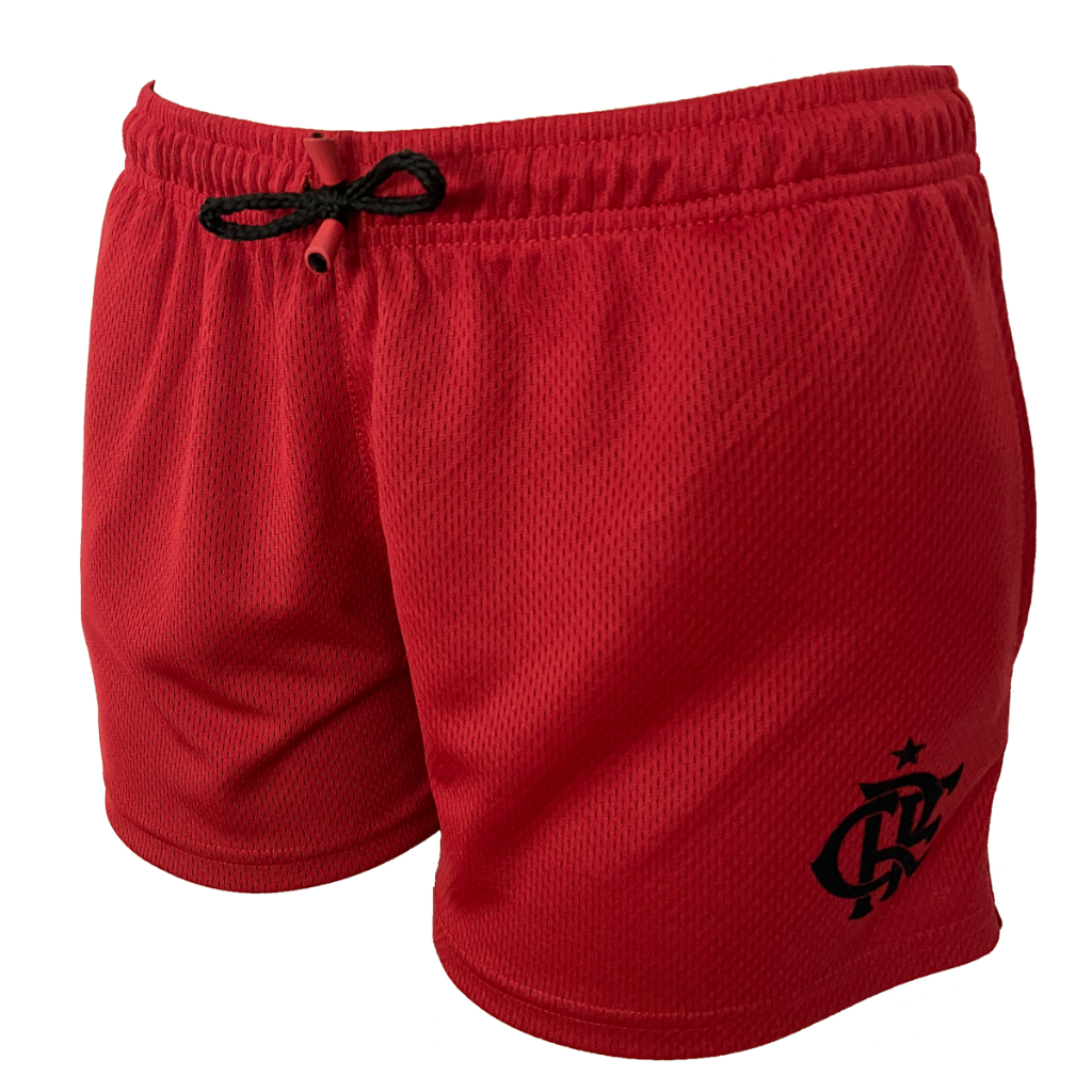 SHORT CRF FEMININO ACADEMIA (VERMELHO) em Oferta na Shopee