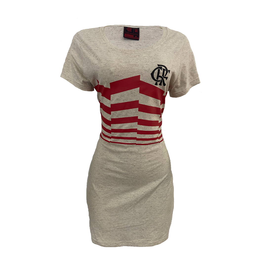 VESTIDO FLAMENGO (MESCLA)