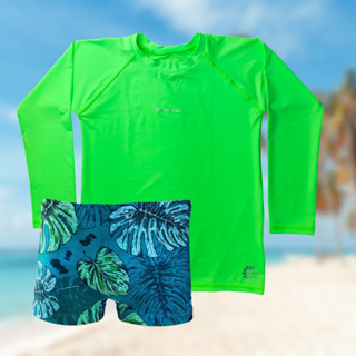 Conjunto Proteção Uv Menino Grappin em Oferta na Shopee