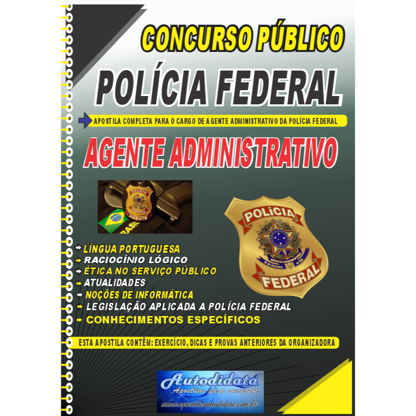 Apostila Agente Administrativo Pf: Onde Comprar | BuscaProdutos