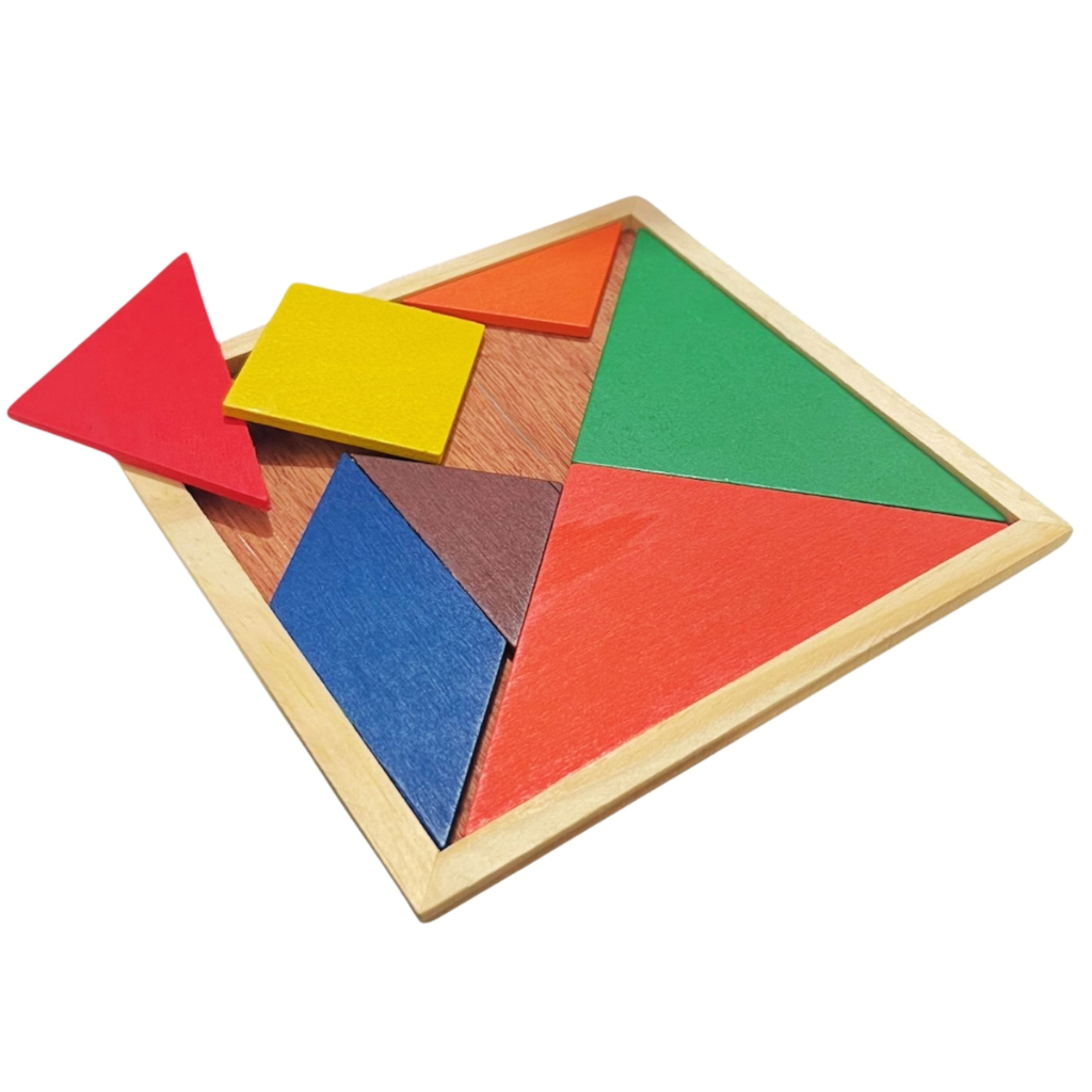 Tangram Quebra Cabeça Geométrico Forme Figuras Educativo em Oferta na Shopee
