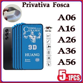 Película Privativa Fosca Anti-Spy Matte Cerâmica Hidrogel Samsung A06 A16 A26 A36 A56