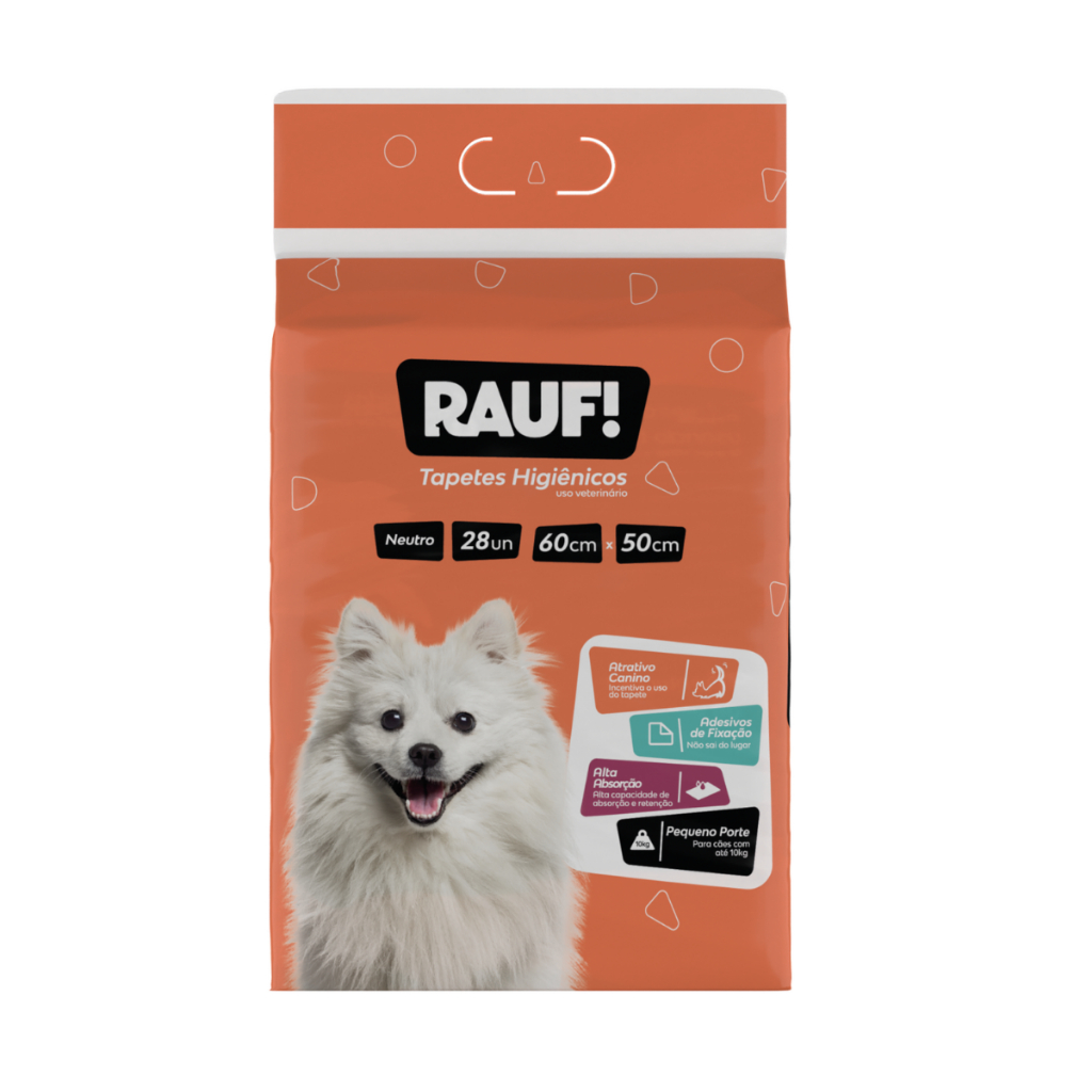 28 Unidades Tapete Higiênico Rauf 50CmX60Cm Neutro