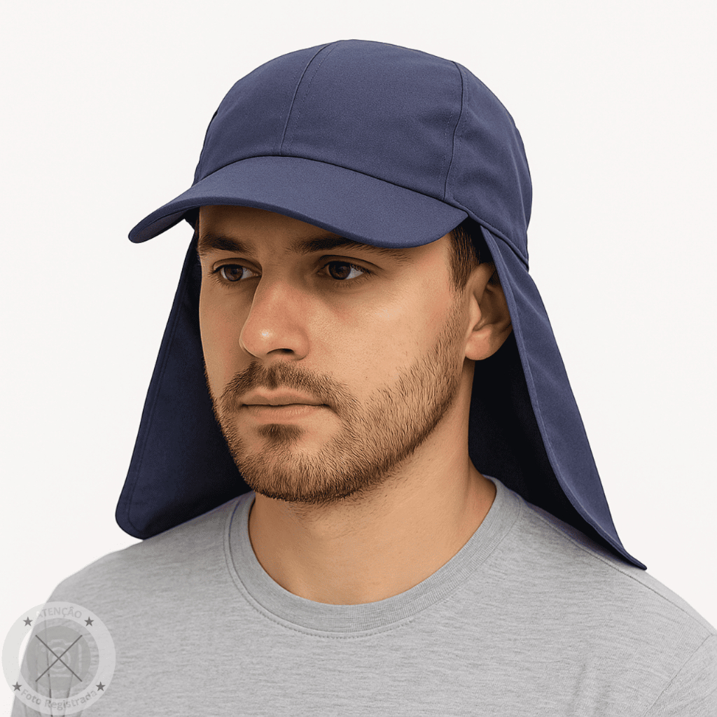 Boné Trabalhador no Sol Com Proteção de Pescoço Chapéu Pescador Camping Proteção UV Leve Seca Rápido em Oferta na Shopee