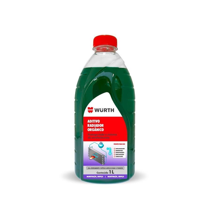 Fluido  para Radiador Orgânico Verde 1L Pronto para Uso Wurth ( Pronto Uso )