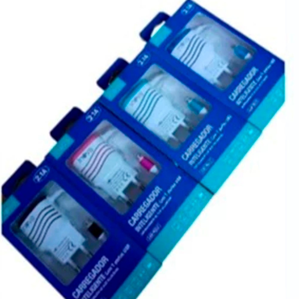 kit Carregador Inova 2.1a Rapido USB V8 atacado