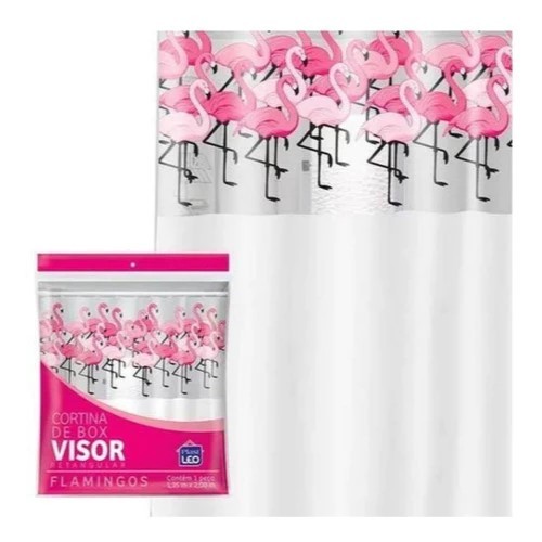 Cortina Box Vinil Banheiro Resistente 1,35m X 2,00m Estampadas e Lisas