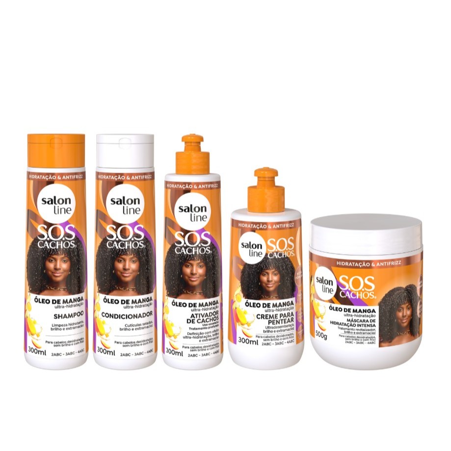 Kit Completo SOS Cachos Óleo de Manga