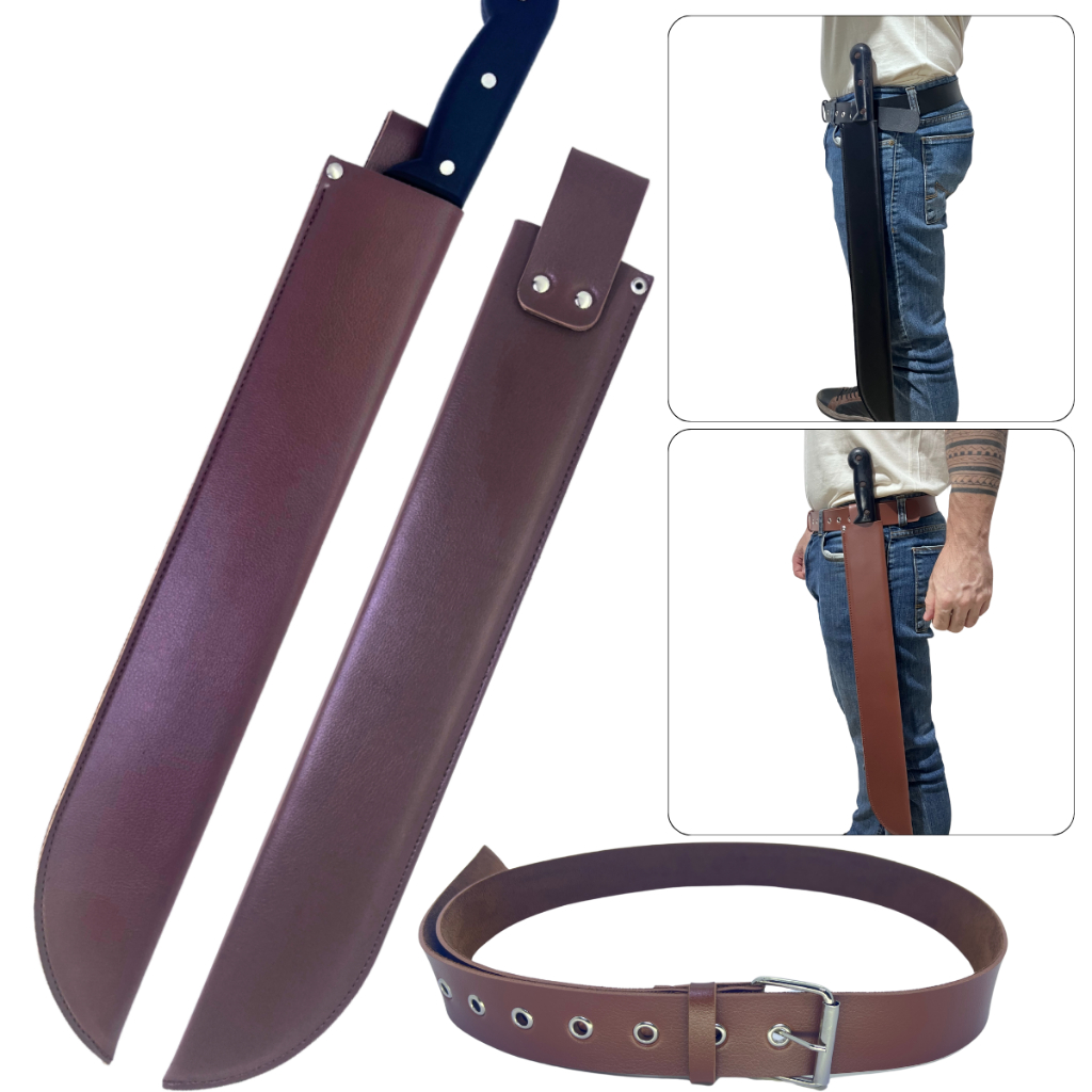 Capa Bainha Com Cinto Capa Para Facão Com 22pol/55cm De Lâmina