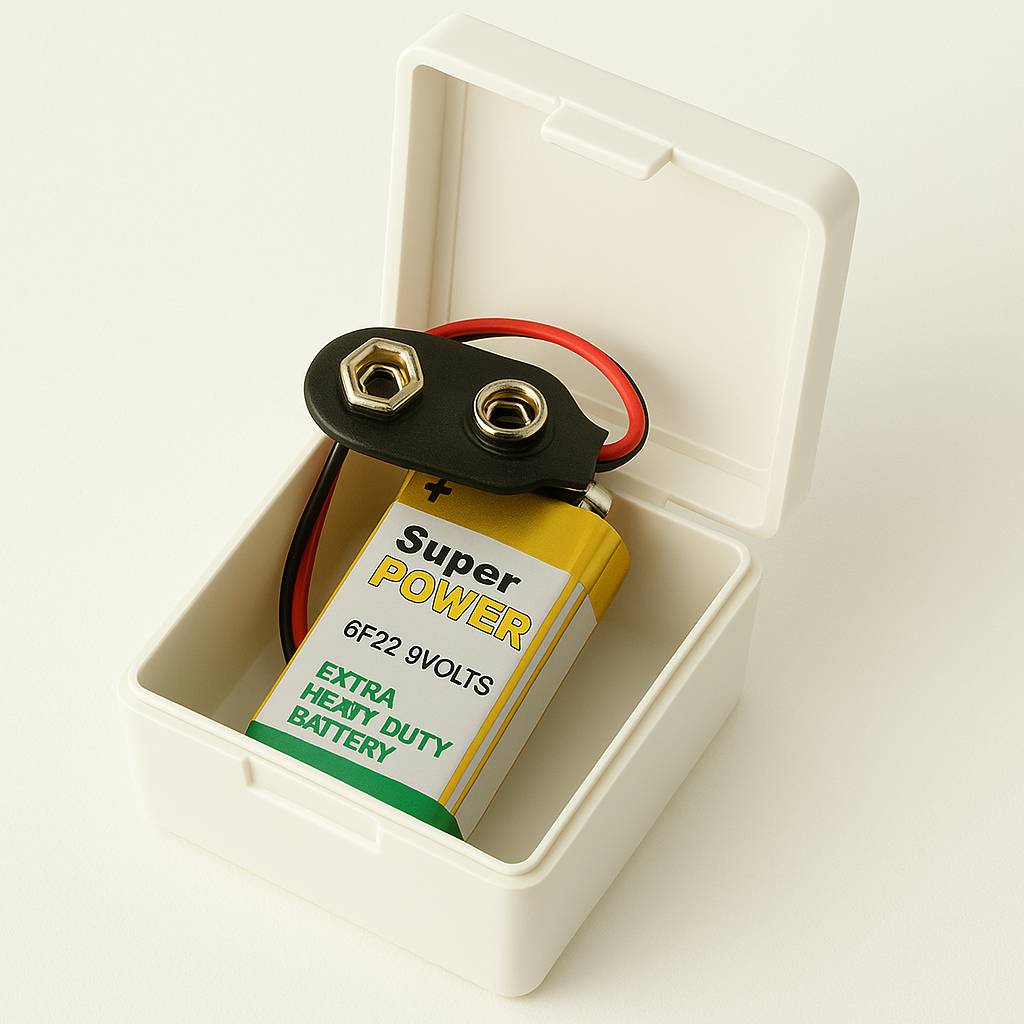 Kit Bateria 9V + Clip de Conector para Bateria 9V + Caixa Organizadora em Oferta na Shopee