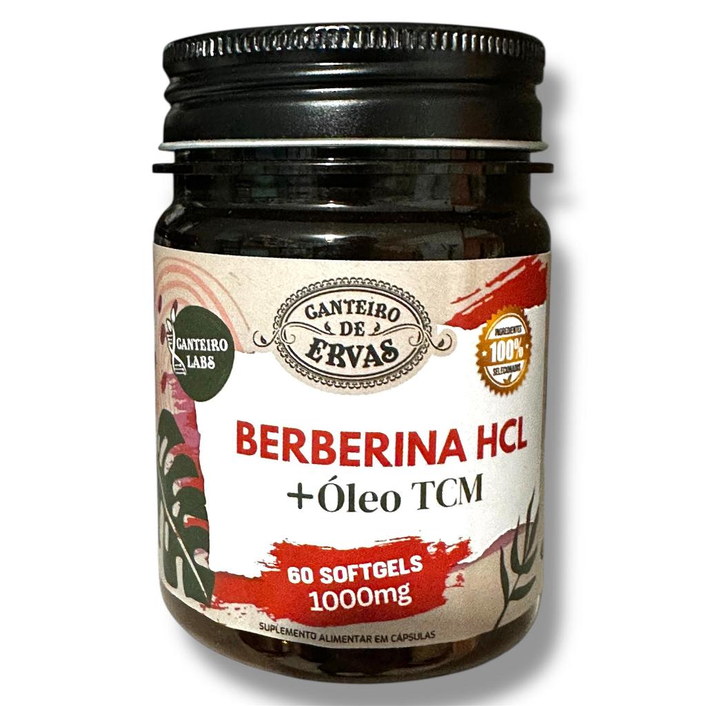 Berberina + Óleo TCM 1000mg 60softgels Canteiro de Ervas em Oferta na Shopee