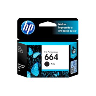 Cartucho de Tinta HP 664 - Preto - F6V29AB - 2136, 2676, 3776, 5076, 5276, 4535, 4675, 2135, 3835 em Oferta na Shopee