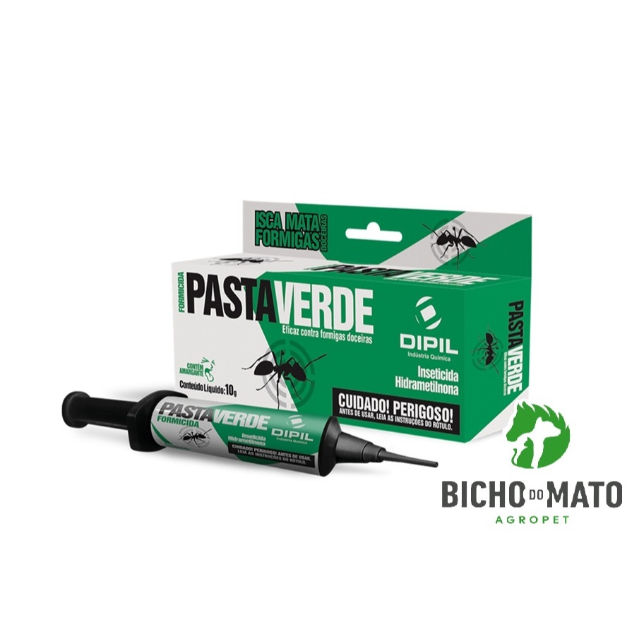 Gel Mata Formiga Pasta Verde 10g - DIPIL