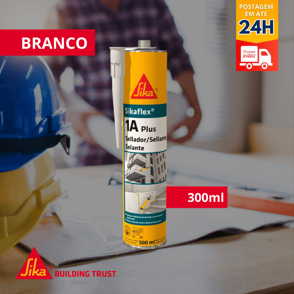 Sikaflex ®-1A Plus Selante Para Juntas Branco Cartucho 300ml / 435G - SIKA