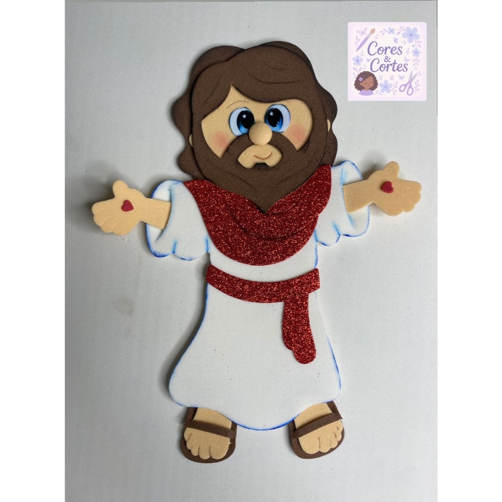 Aplique de Jesus em EVA 23cm