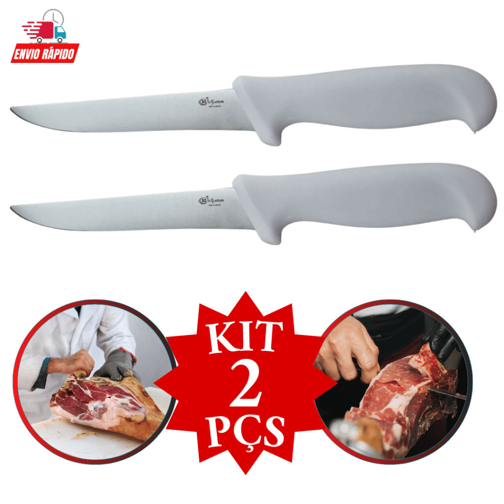 Kit Para Desossa 2 Peças Carne Frango Peixe Churrasco Açougueiro Cozinha Linha Profissional Promoção