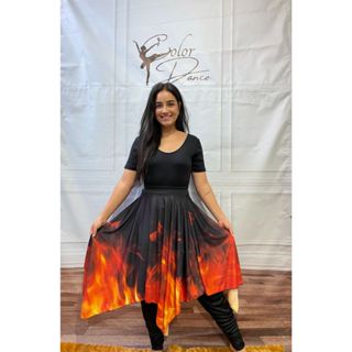Saia de Fogo e nações Dança Pentecostes Gospel Adoração Bandeiras em Oferta na Shopee