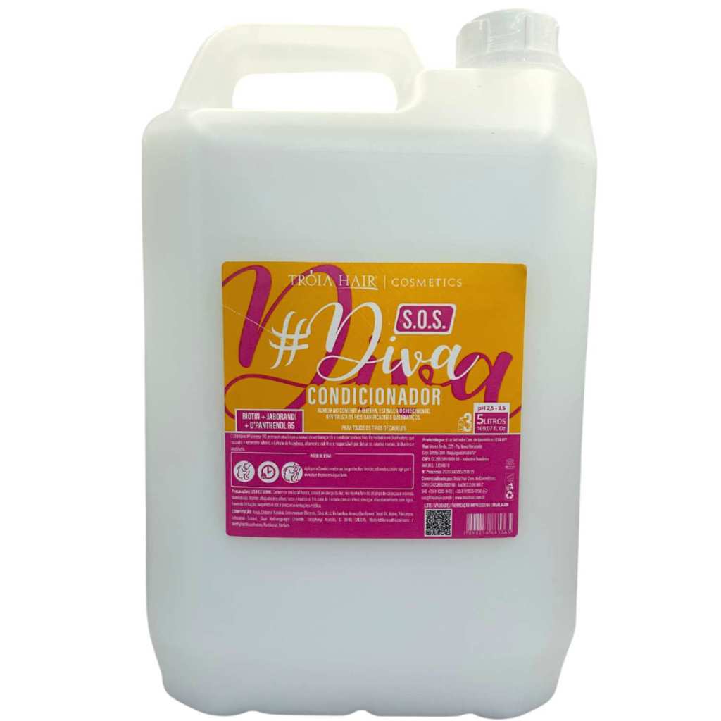 Condicionador Lavatório S.O.S Diva 5Kg CONCENTRADO - Troia Hair