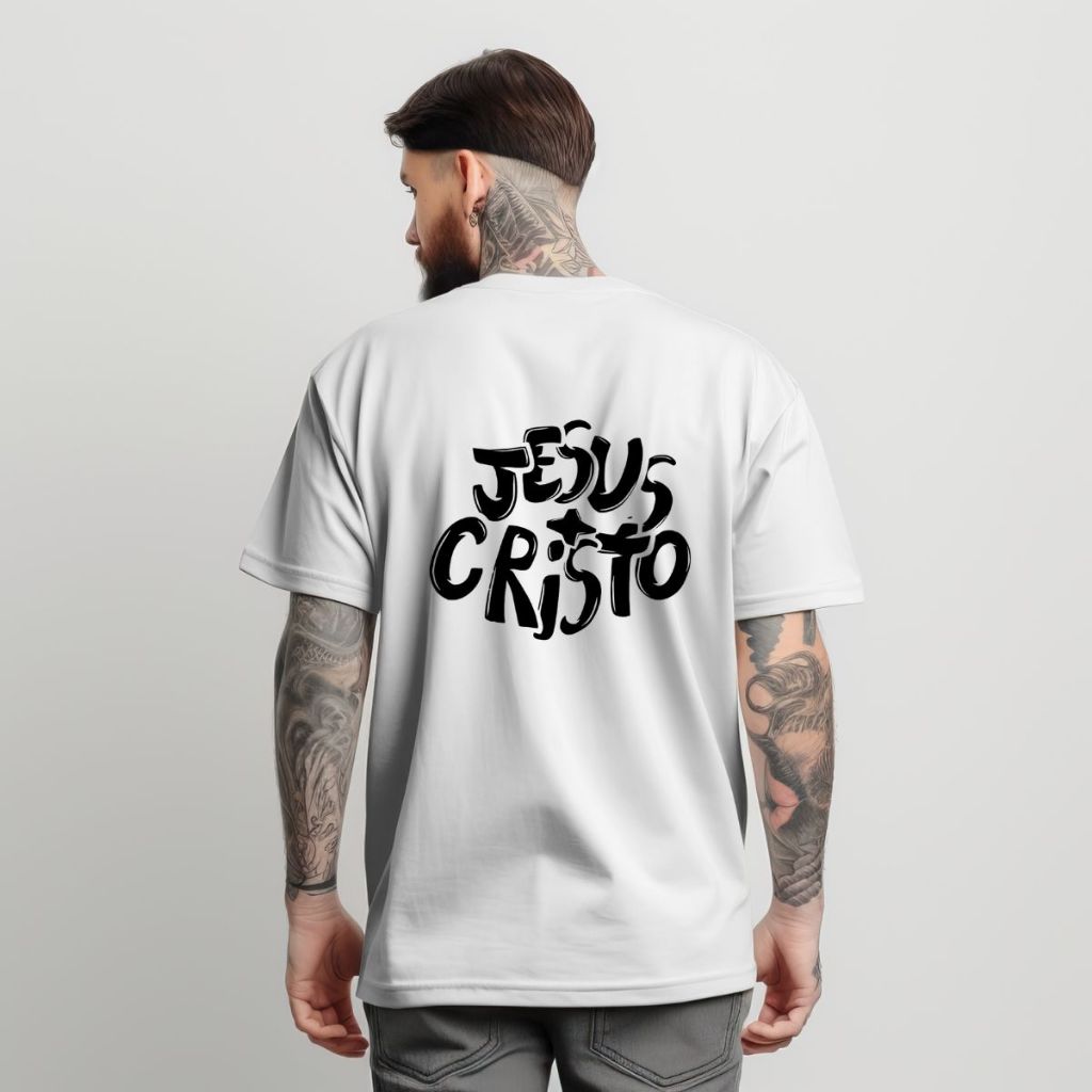 Camiseta Street Wear JESUS CRISTO DIVERSE ESTILOS Camisa Manfinity Masculina 100% Algodão