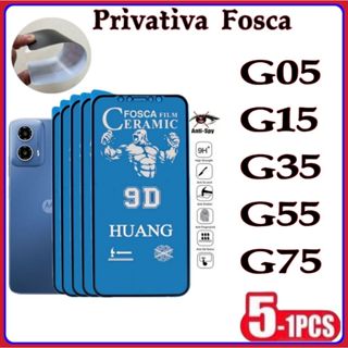Película Privativa Fosca Anti-Spy Matte Cerâmica Hidrogel MOTO G05 G15 G35 G55 G75 em Oferta na Shopee