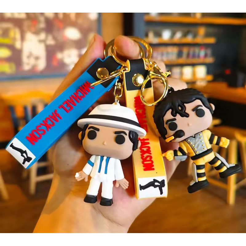 Chaveiro do Michael Jackson - Taylor Swift - Walking Dead estilo funko chaveiro emborrachado Michael Jackson funko