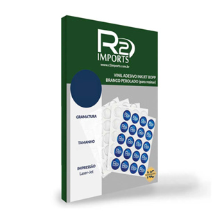 Vinil Adesivo Inkjet BOPP Branco Perolado 140 gr (Para resinar) - A4 em Oferta na Shopee